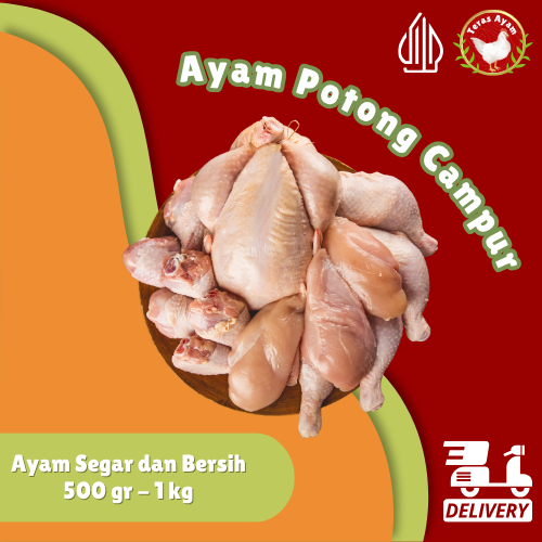 

Teras Ayam - Ayam Potong Campur 500 gr / 1 kg