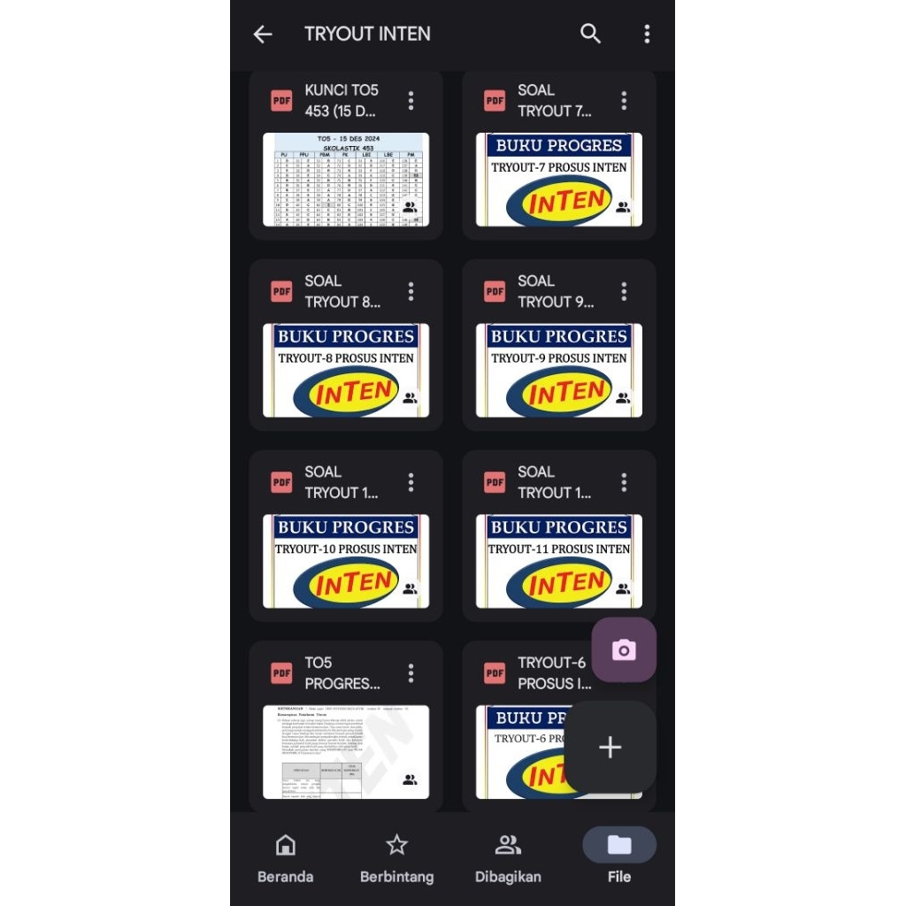 PDF TRYOUT INTEN 2025