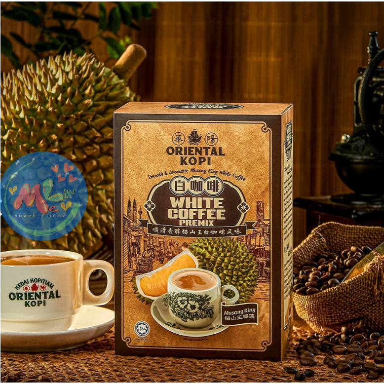 

NEW kopi rasa musang king white kopi coffee rasa durian (38g x 10 sachet)