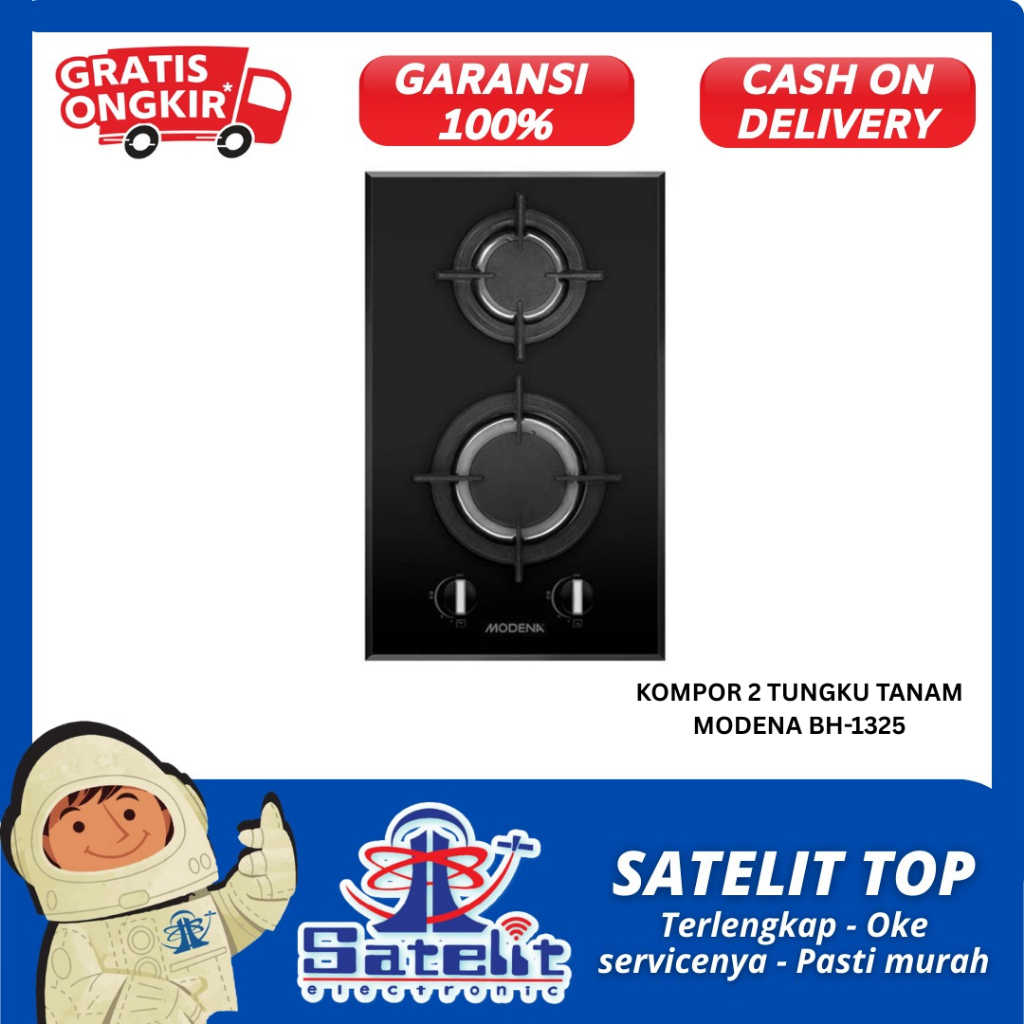 KOMPOR 2 TUNGKU TANAM NODENA BH-1325-BDBK