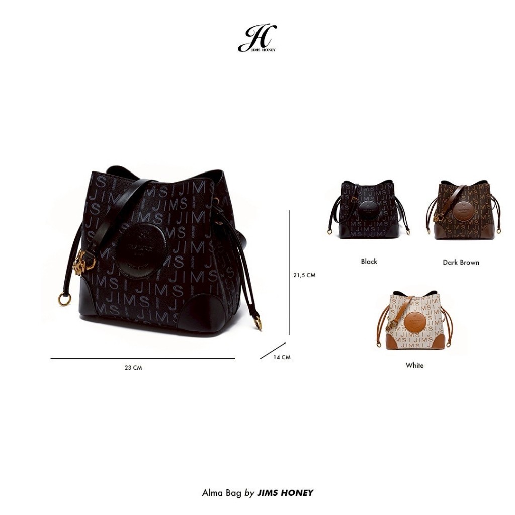 JIMS HONEY ALMA BAG Tas Selempang Wanita Slingbag Cewek Jimshoney Trendy Elegan Kulit