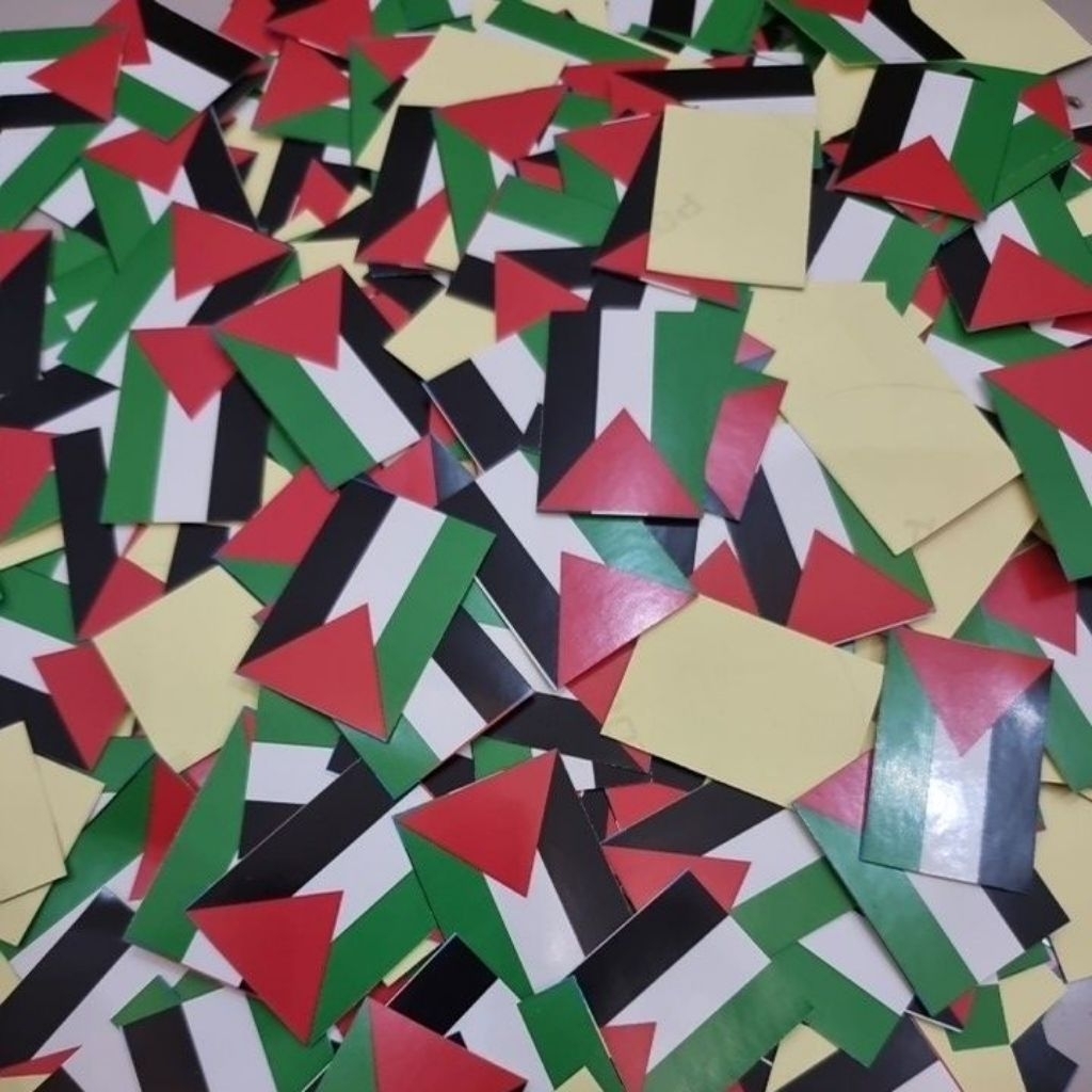 

[100pcs] STIKER PIPI BENDERA PALESTINE