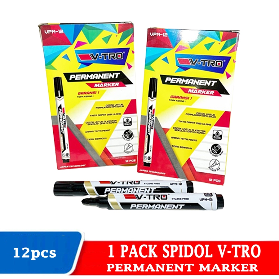 

1Lusin=12pcs Spidol Permanen Spidol Tidak Bisa Dihapus