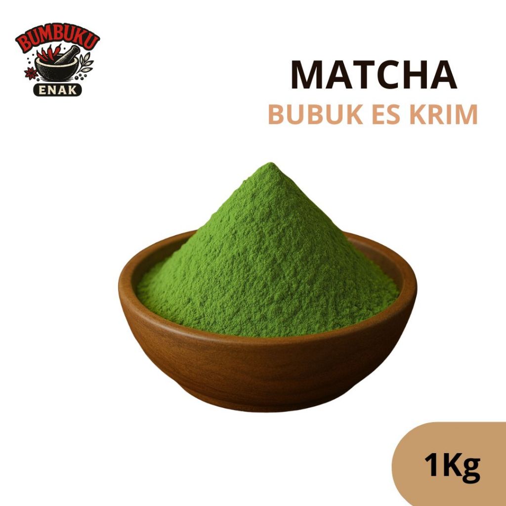 

Bubuk Es Krim Matcha 1kg – Rasa Green Tea Asli Lembut Premium, Praktis Disajikan & Cocok Untuk Jualan