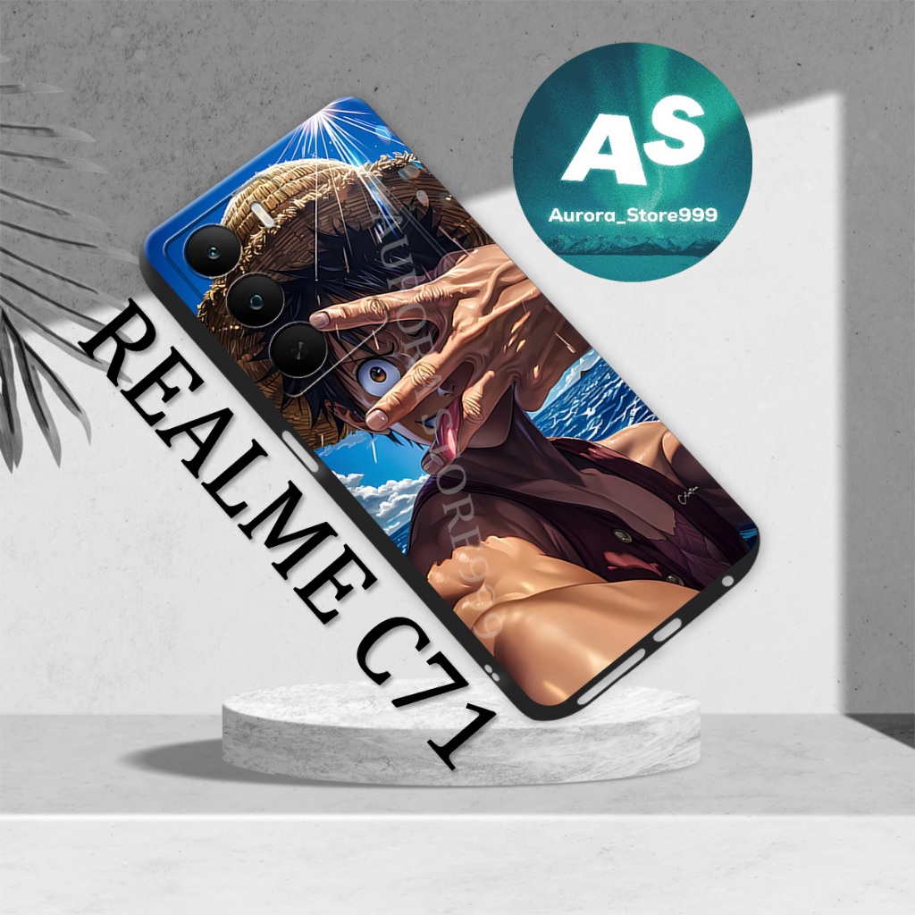 3/Casing Pelindung Silikon TPU Motif Anime One Piece untuk  HP REALME C71