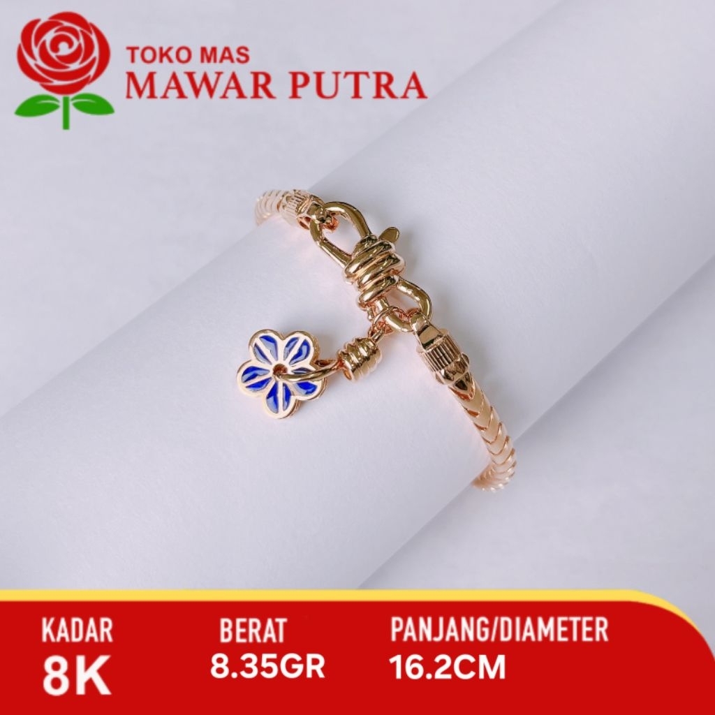 GELANG RANTAI CHAMBERS BRACELETS KING HALIM GOLD 8K