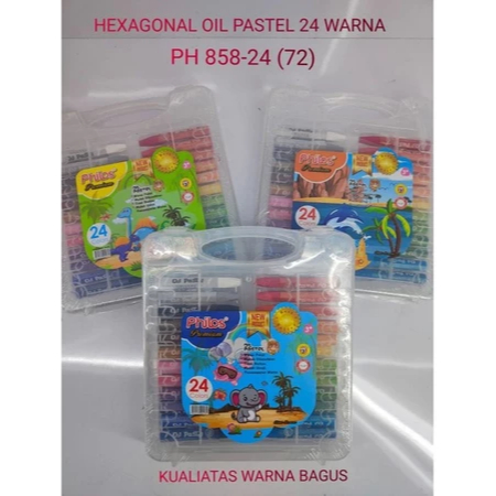 

Hexa Oil Pastel Philos set 18 & 24 warna / Oil Pastel Philos 18 warna & 24 warna