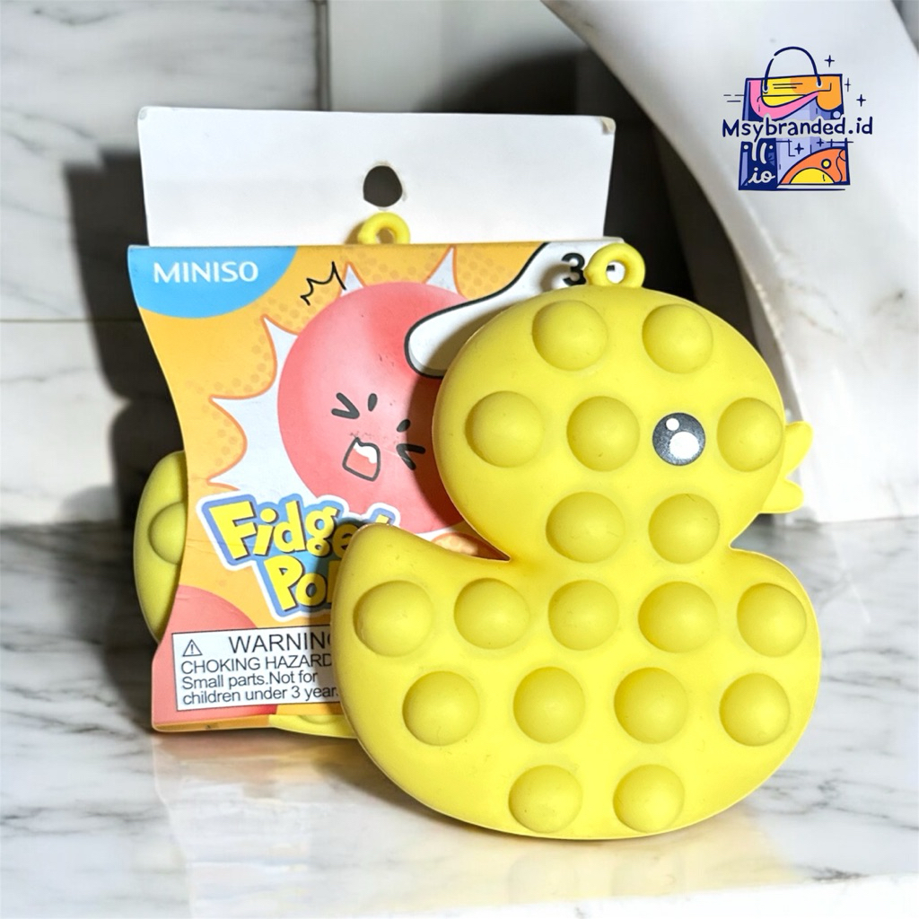 MINISO FIDGET POP MAINAN ANAK POP IT BEBEK