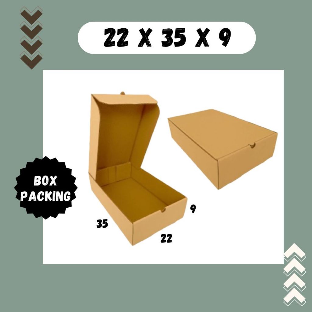 

Kardus 22x35x9 LD Box Packing Hampers Kotak Kemasan Packing Dus Baju Handuk Parfum Agen Kertas KFC