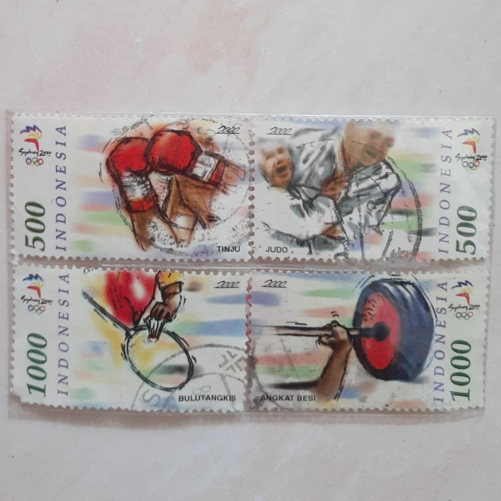 

(ID10) Perangko Indonesia Olimpiade Sydney 2000 Tahun 2000 set 4pcs