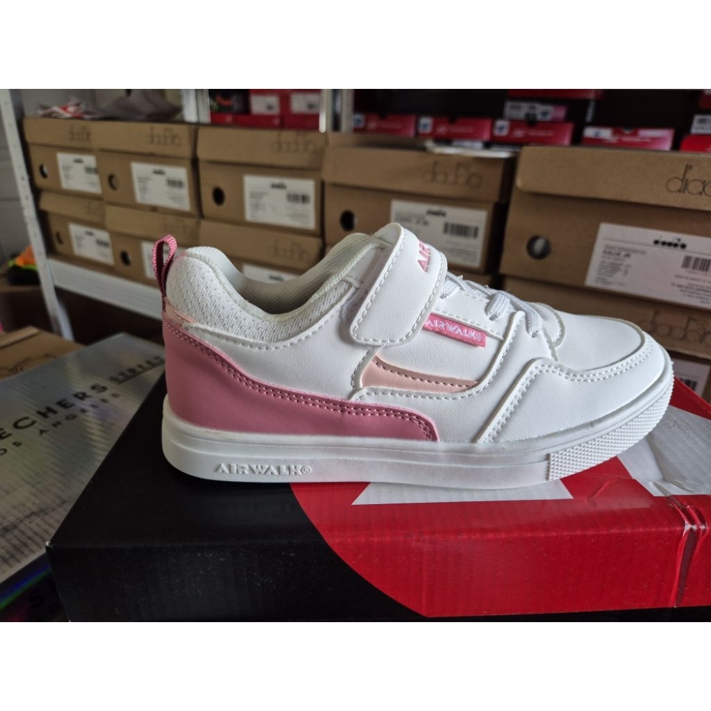 Airwalk Brie Jr White (Putih) Sepatu Sneakers Anak Original | Girls Kids Sneakers Shoes Airwalk Puti