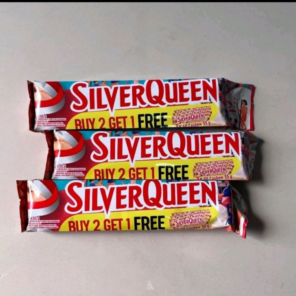 

Silver Queen kemasan 55gr kemasan bundling Buy 2 get 1