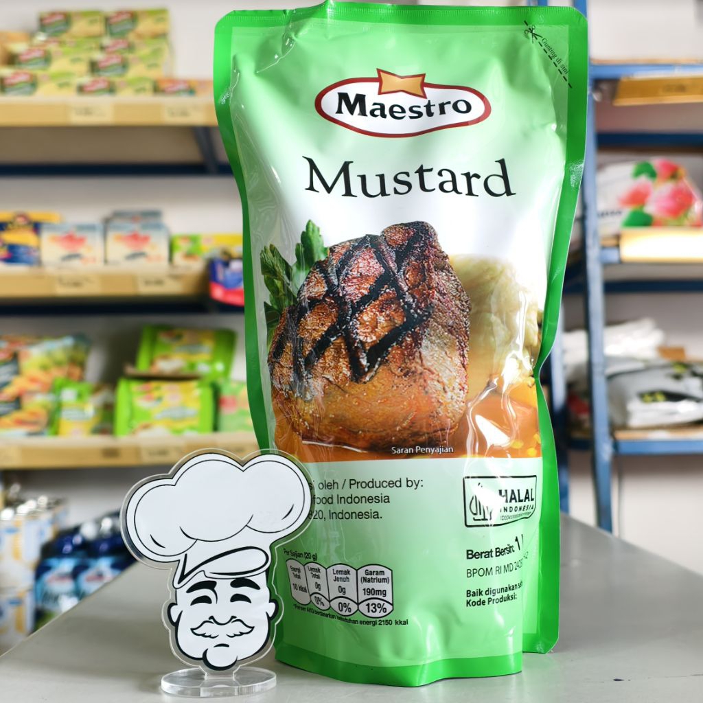 

Maestro Mustard 1Kg / Saus Mustard Maestro 1Kg