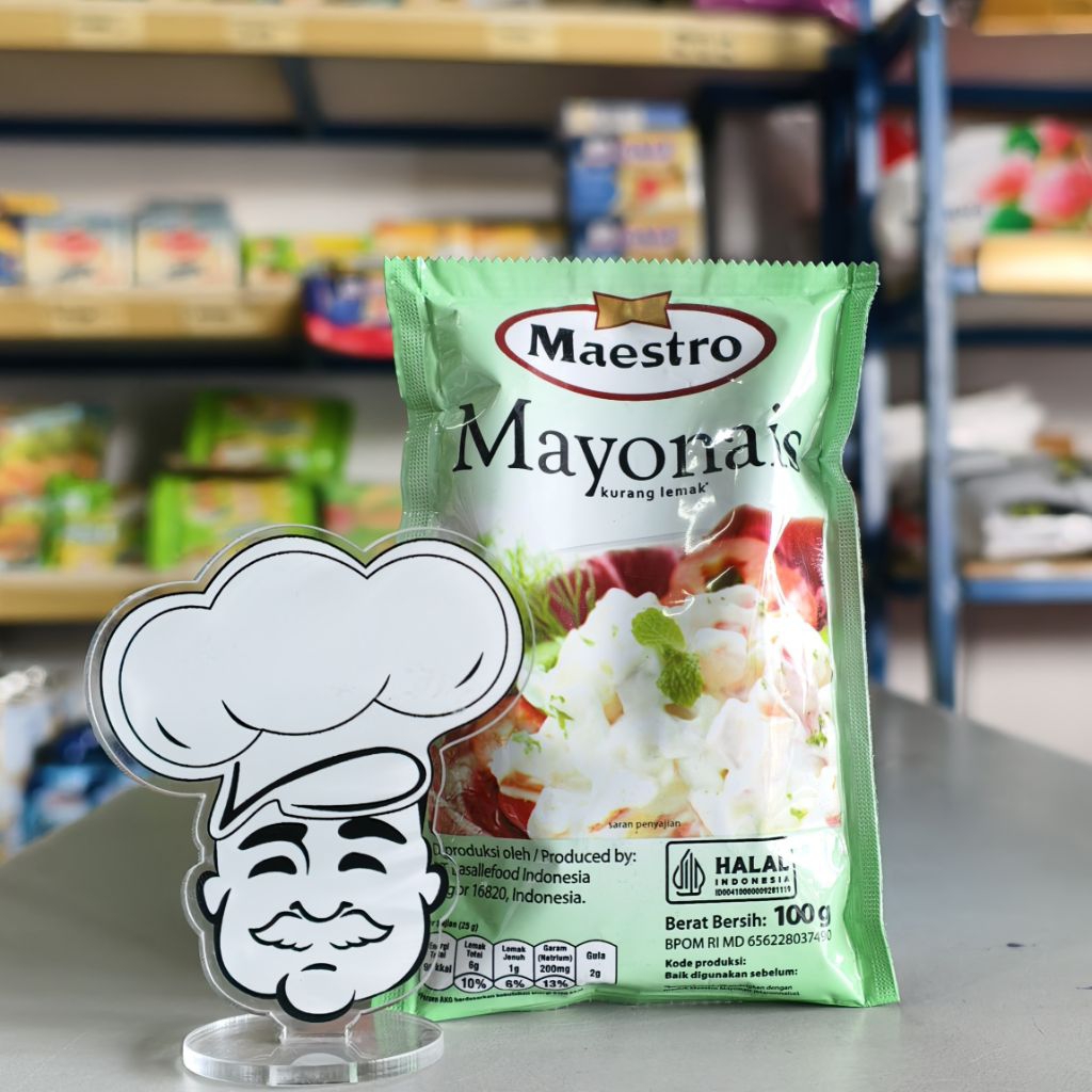 

Maestro Light Mayonaise 100Gr / Mayo Maestro Sachet 100Gr
