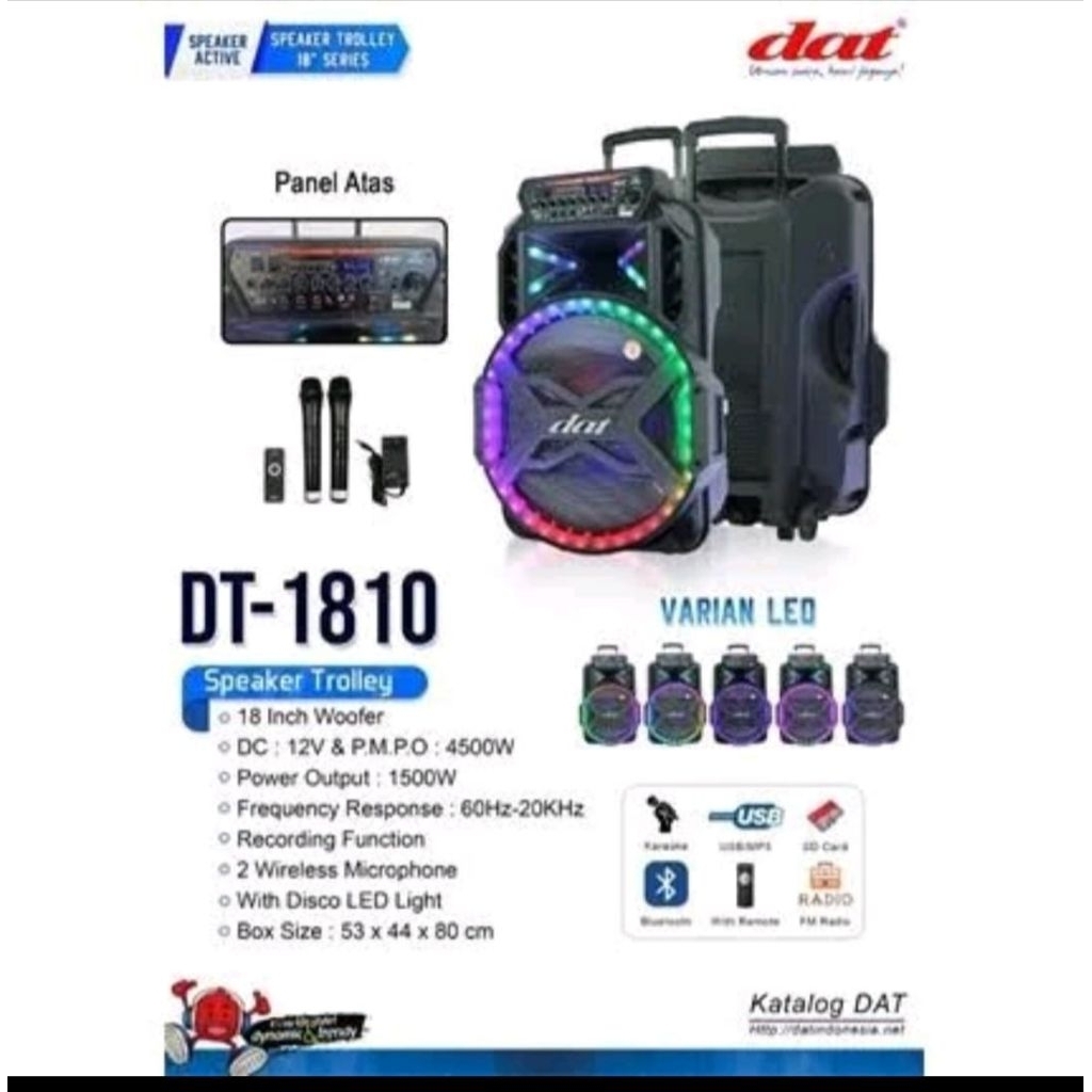 SPEAKER DAT 18inch / SPEAKER TROLLY/ DAT-1810