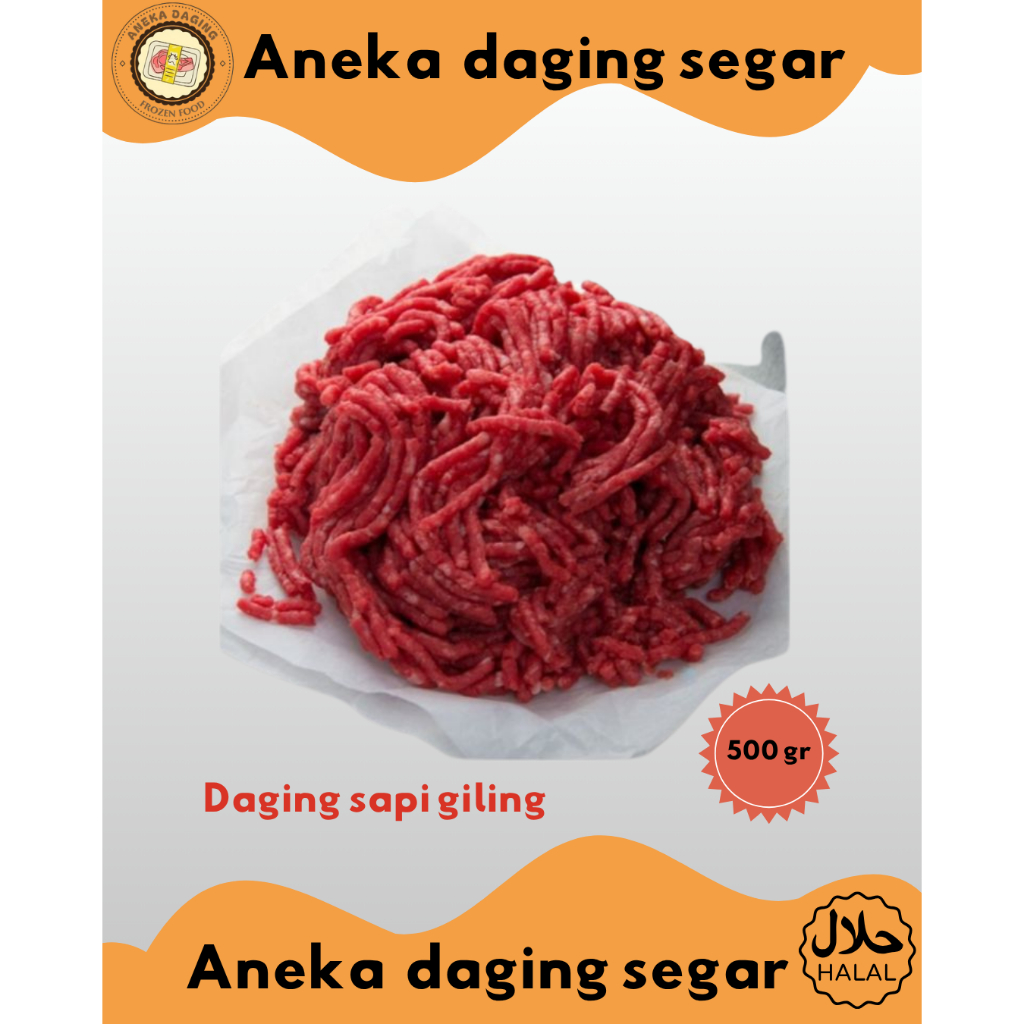 

Daging Giling Sapi tanpa lemak / Minced Beef / Ground Beef Halal 1kg