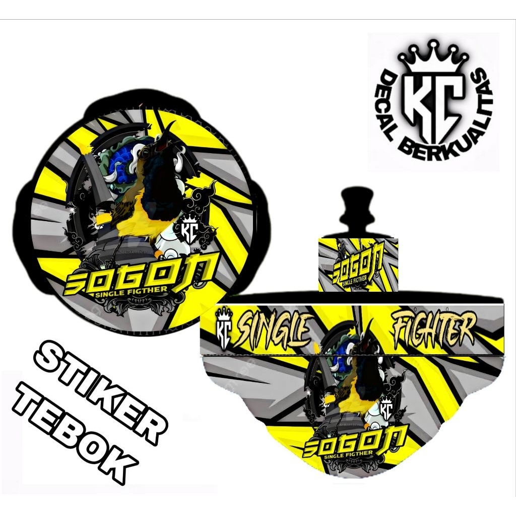 STIKER Sangkar Lovebird Decal Sogon