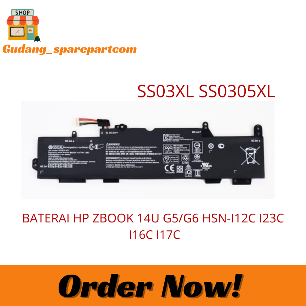 Battery LAPTOP HP 730 735 740 745 755 830 840 846 G5 | SS03XL SS03050XL | 4330 mAh | 50W
