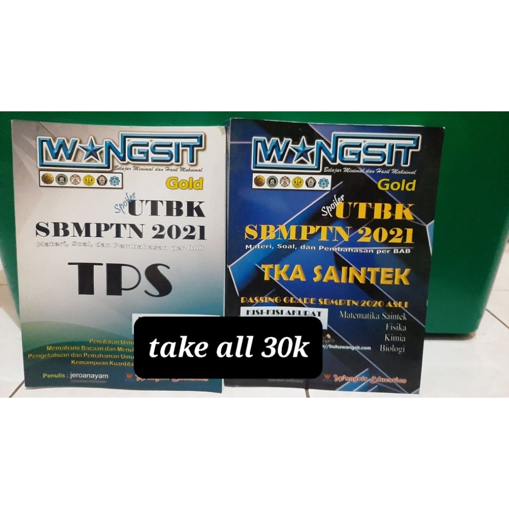 Preloved Buku Wangsit TKA Saintek dan TPS 2021