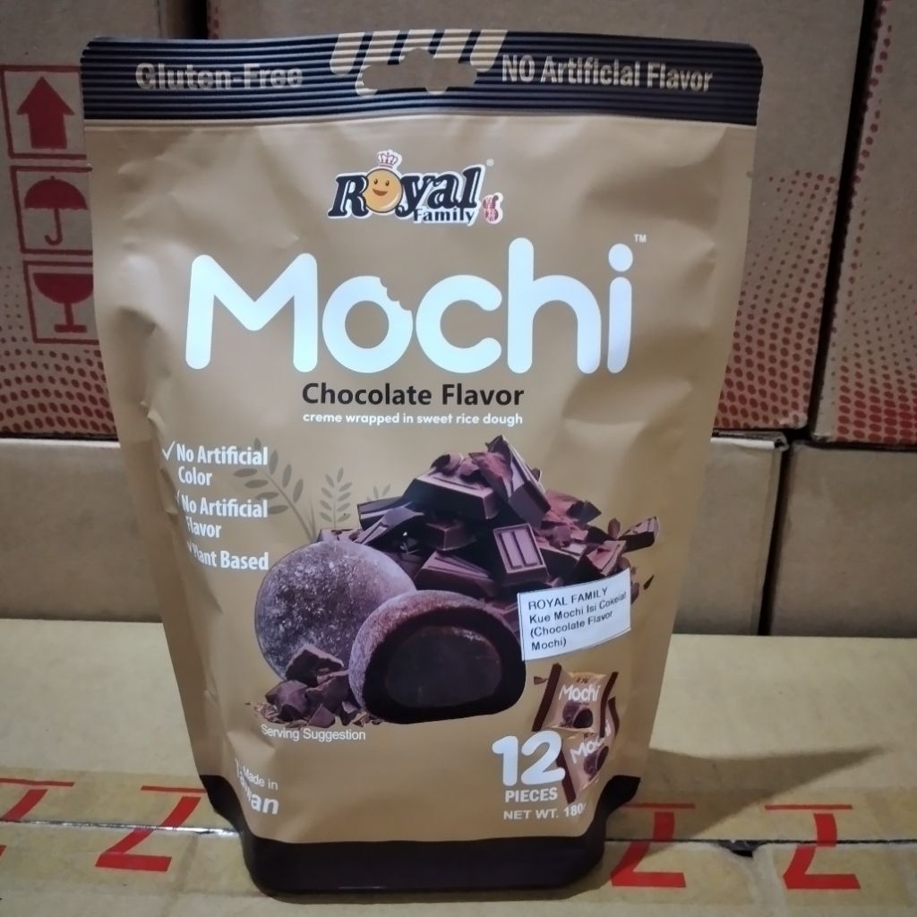 

royal famili mochi isi coklat 180 gr [ isi 12 pcs ]