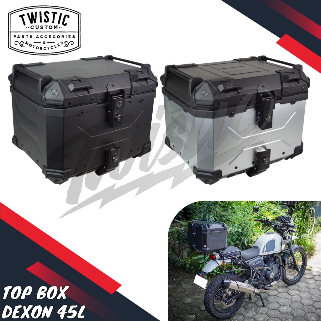 Top Box Pannier Tas Boks Bagasi Box Belakang Touring Dexon 45L 45 Liter BMW G 310 R 1200 1250 GS RE 