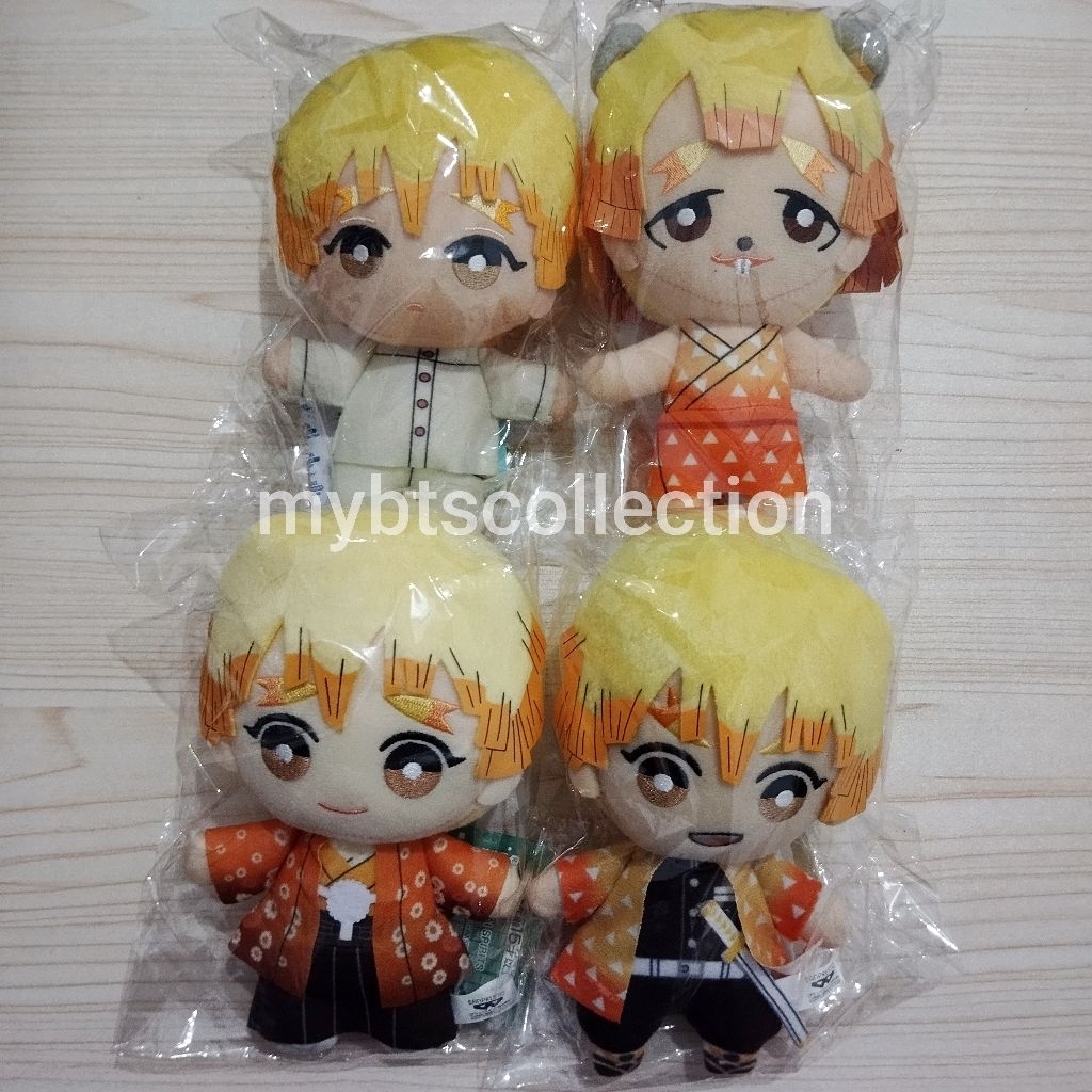 Zenitsu Demon Slayer Tomonui Saitten Kimono Curut Piyama Gantungan Kunci Boneka