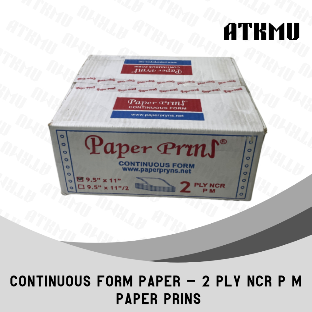 

Kertas Continuous Form 9,5" x 11" 2 PLY NCR K2 PaperPryns