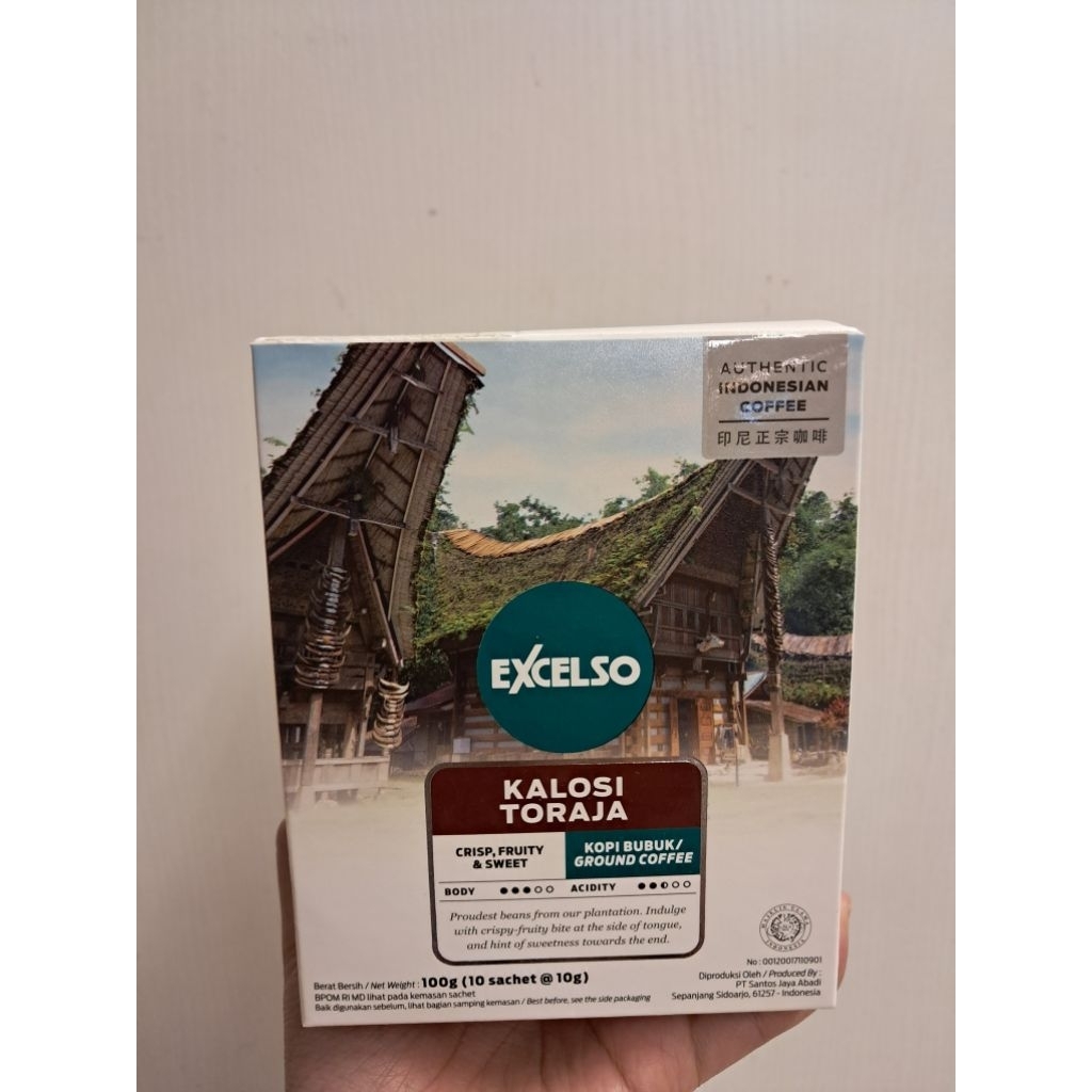 

Excelso Kalosi Toraja 100gr (10 sachet/10g)