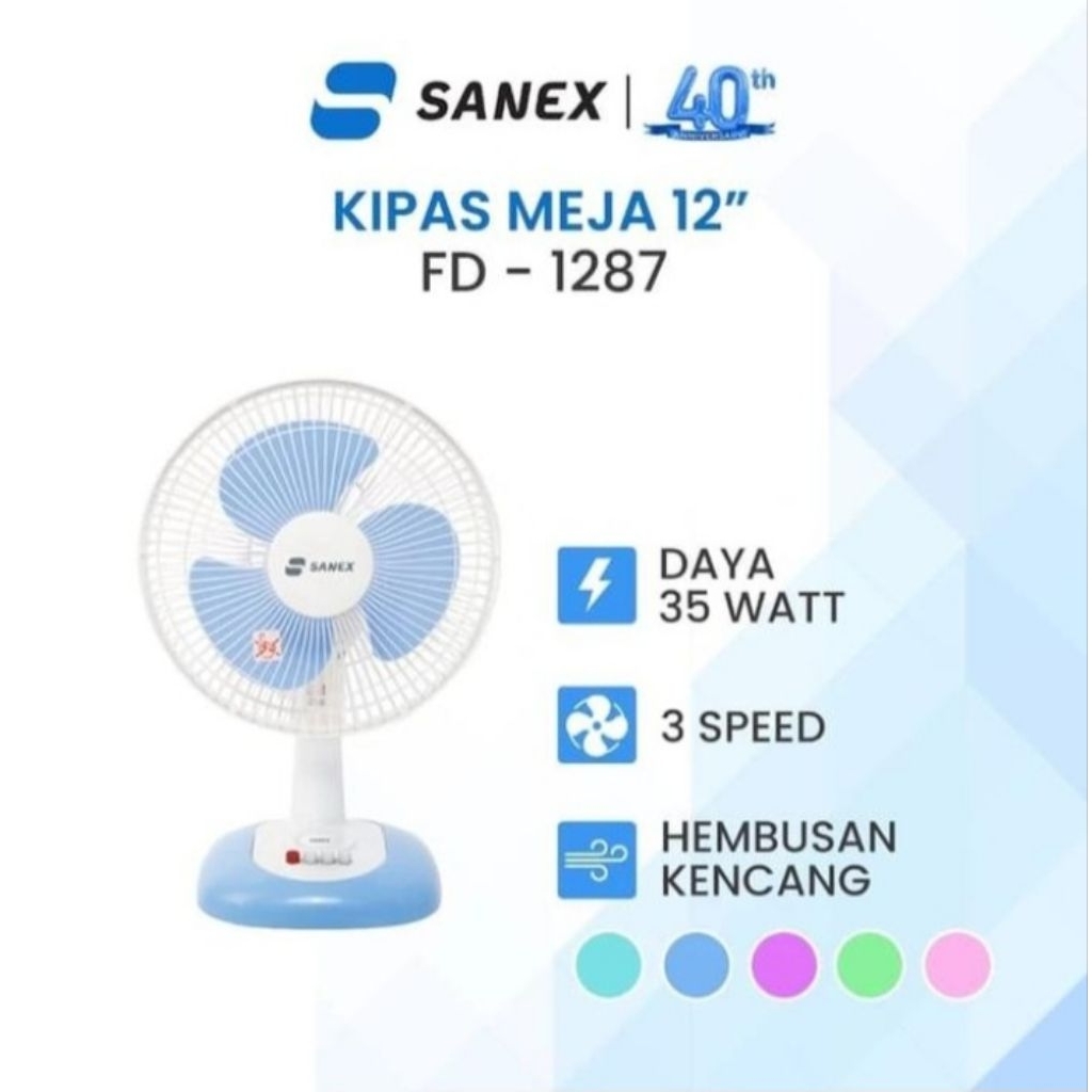 Kipas Angin Meja 12 Inch Sanex