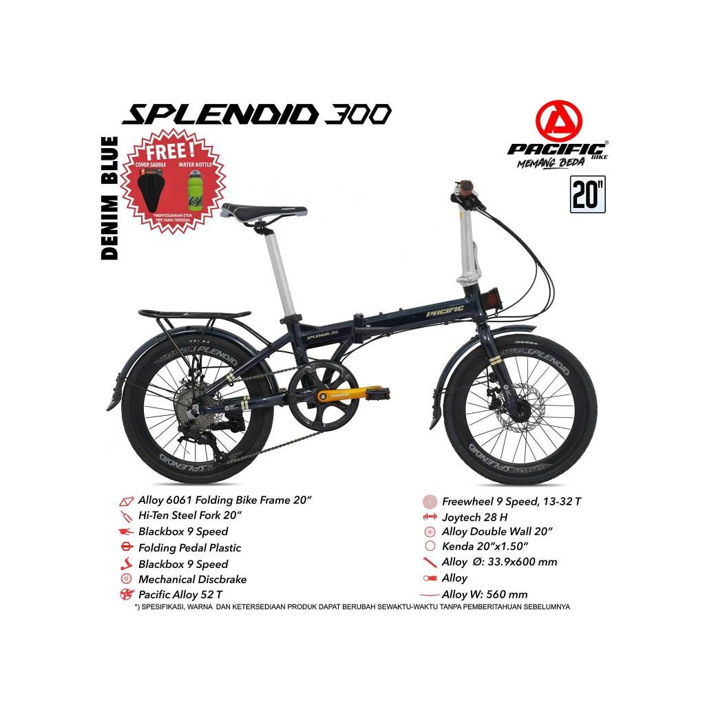 LIPAT PACIFIC SPLENDID 300 / SEPEDA LIPAT PACIFIC 20 INCH