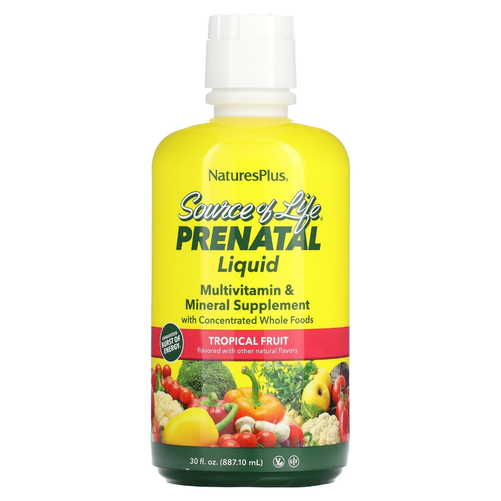 Natures Plus Prenatal Liquid Tropical Fruit 887 ml Source of Life