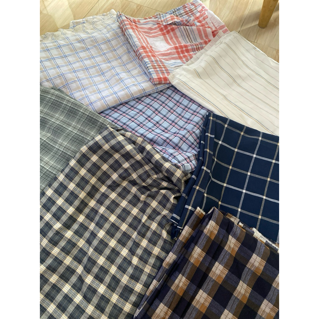 kain katun kotak,Triset,garis