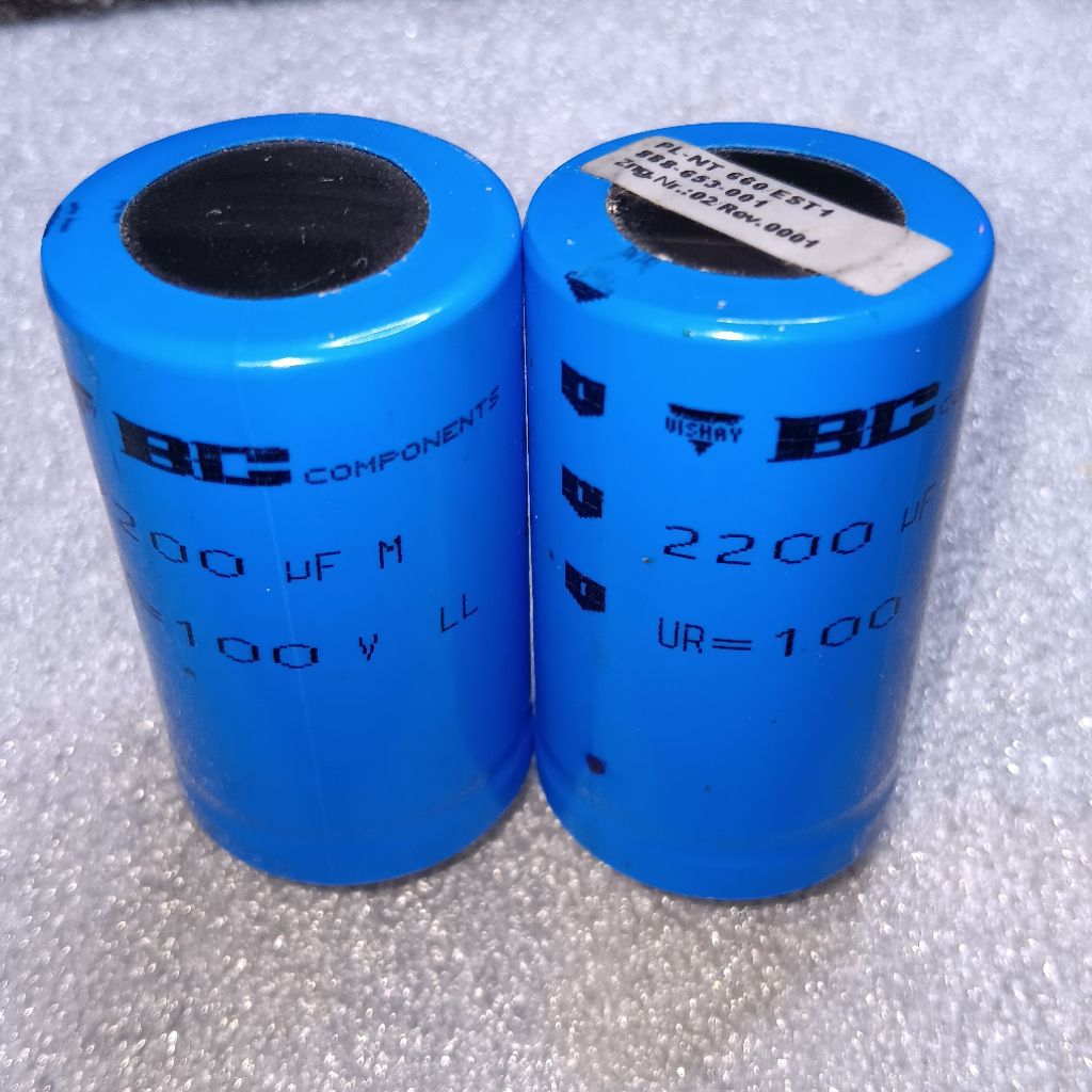 2pcs Elco 100V 2200uF Cabutan Original Vishay