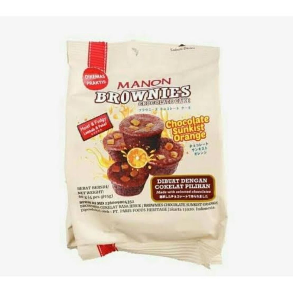 

Manon brownies Sunkist 60 gram