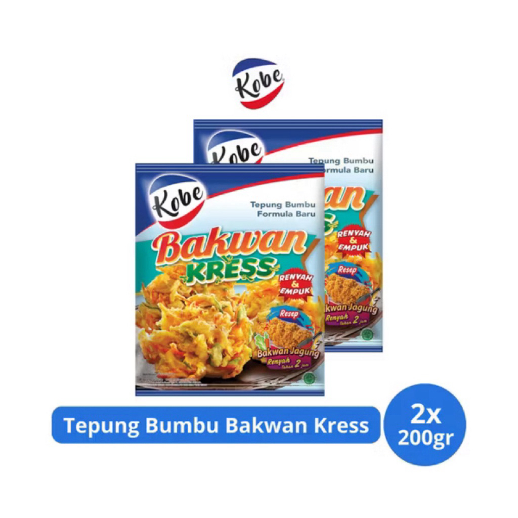 

Kobe Tepung Bumbu Bakwan Kress 2x200gr – Renyahnya Bikin Nagih