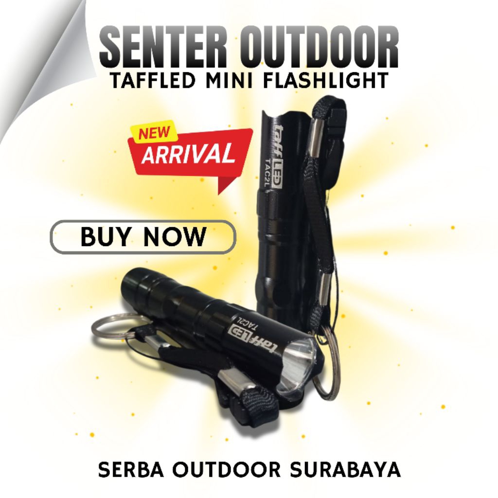 TaffLED Mini Flashlight – Kecil, Ringan, Super Terang