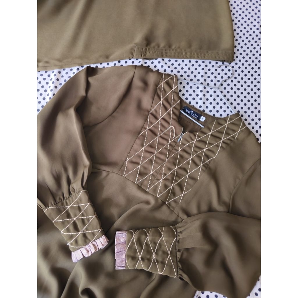 Albani Corner Queena Gamis Olive size M