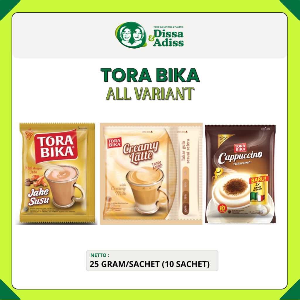 

TORA BIKA SERBUK INSTANT RENCENG @10 PCS / MINUMAN SERBUK SACHET - Tobaqdissa
