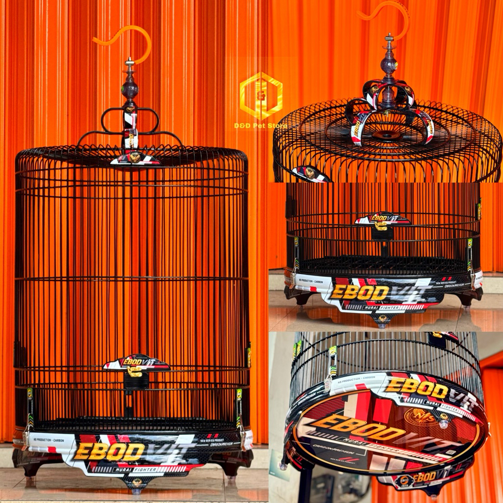 Sangkar murai Batu Ebod Jaya original ukruran no2 Tebok PVC Jari-jari non ros