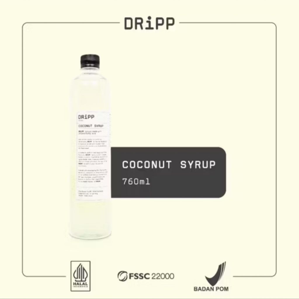 

DRIPP SYRUP COCONUT 760 ML