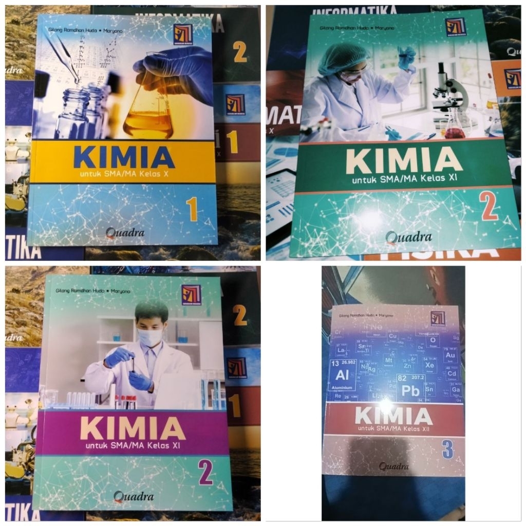 Buku Paket Kimia SMA Quadra Kelas 10-12 Kurikulum Merdeka
