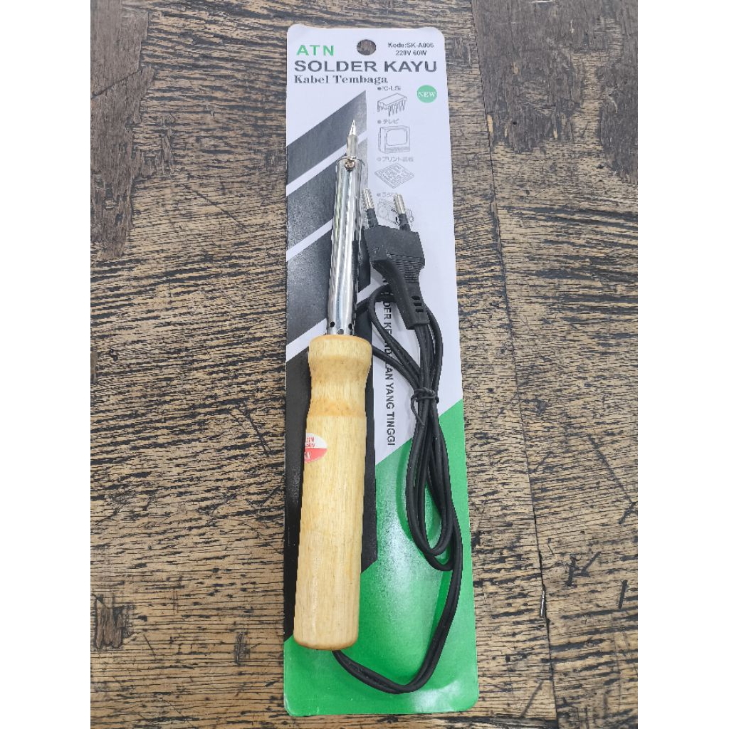 Solder Kayu 60 watt / Soldering iron 60 watt