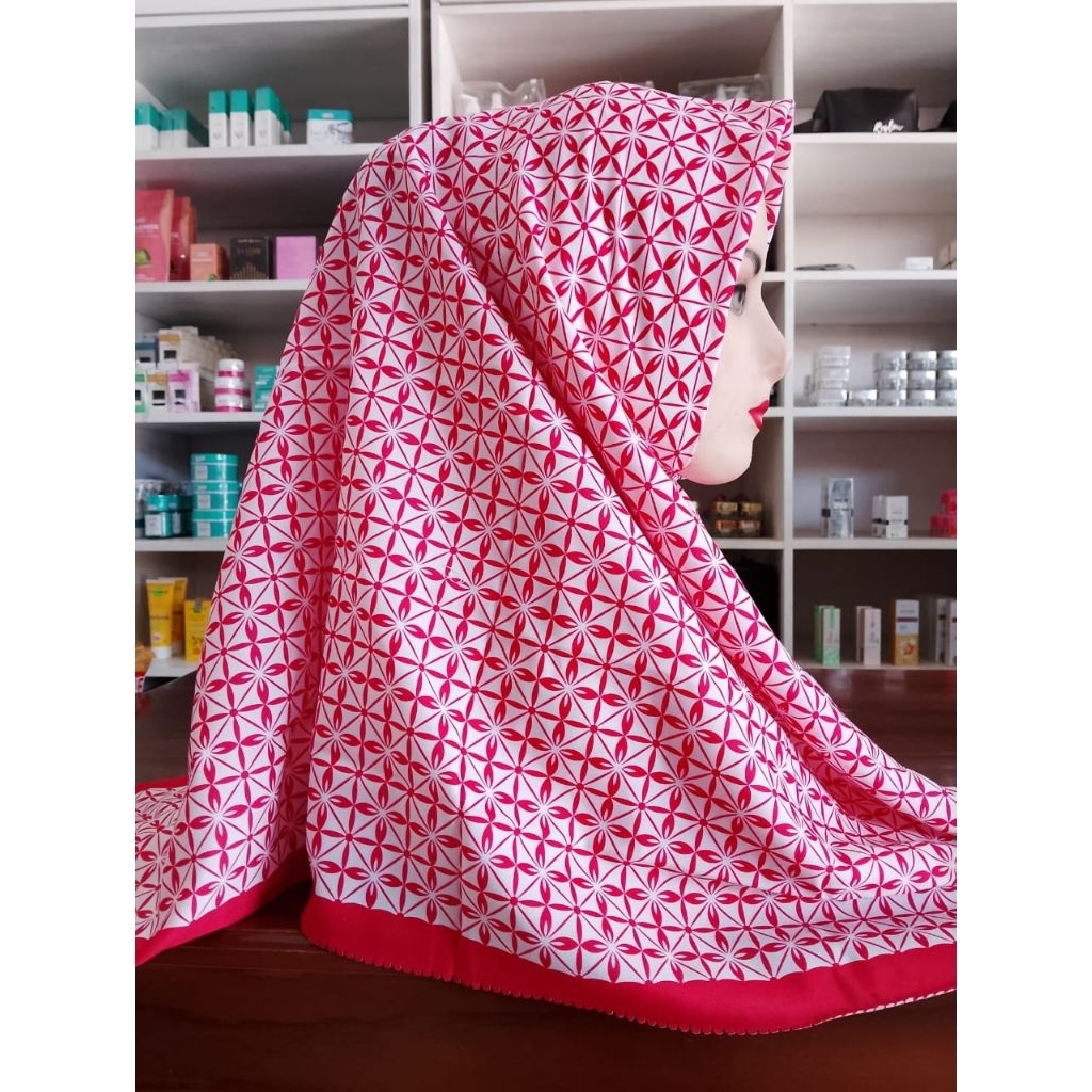 Hijab kemerdekaan motif merah putih