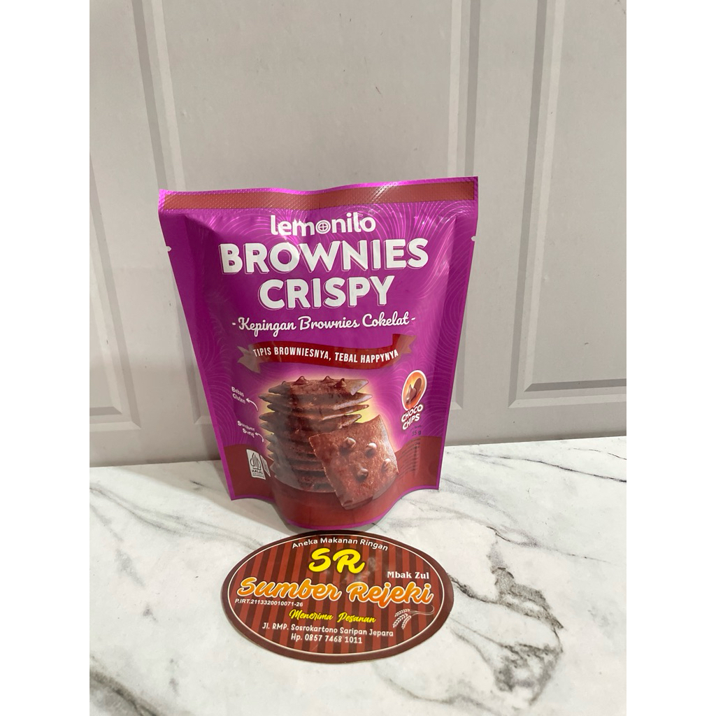 

BROWNIES CRISPY COKLAT POUCH BERAT 35 GRAM
