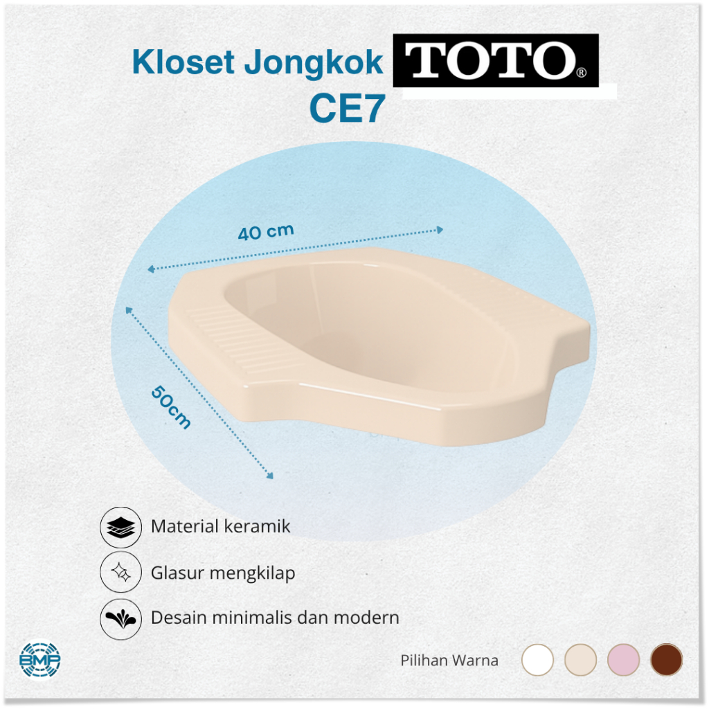 KLOSET JONGKOK TOTO CE7 WARNA