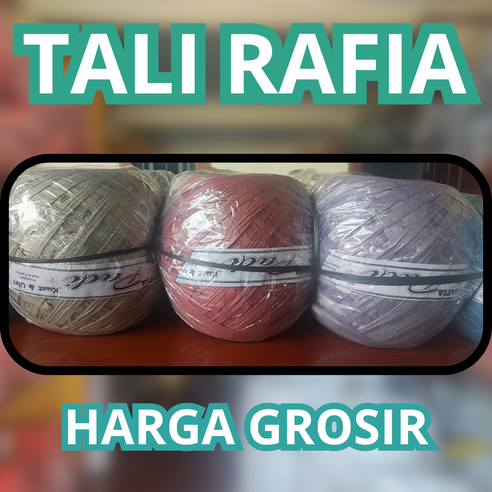 

Jual Tali Rafia Kuat & Ulet Berbagai Pilihan - Tali Rafia 500gr Harga Grosir - Rajawali Terpal