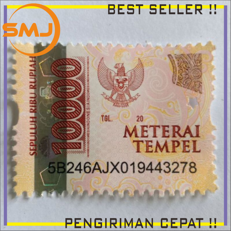 

Perangko Meterai Pengesahan 10000