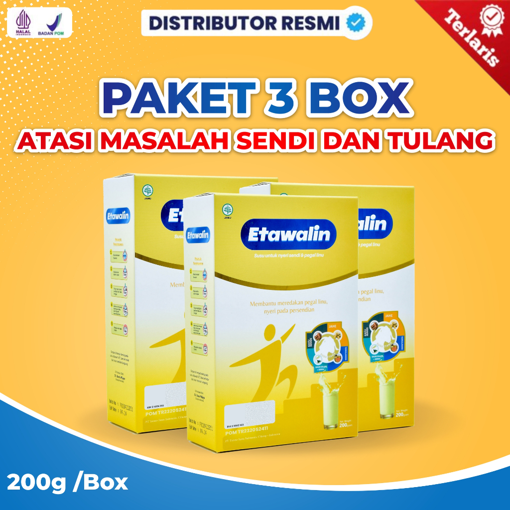 

Etawalin Original 3 Box - Susu Kambing Etawalin Asli Original Atasi Nyeri Sendi dan Tulang