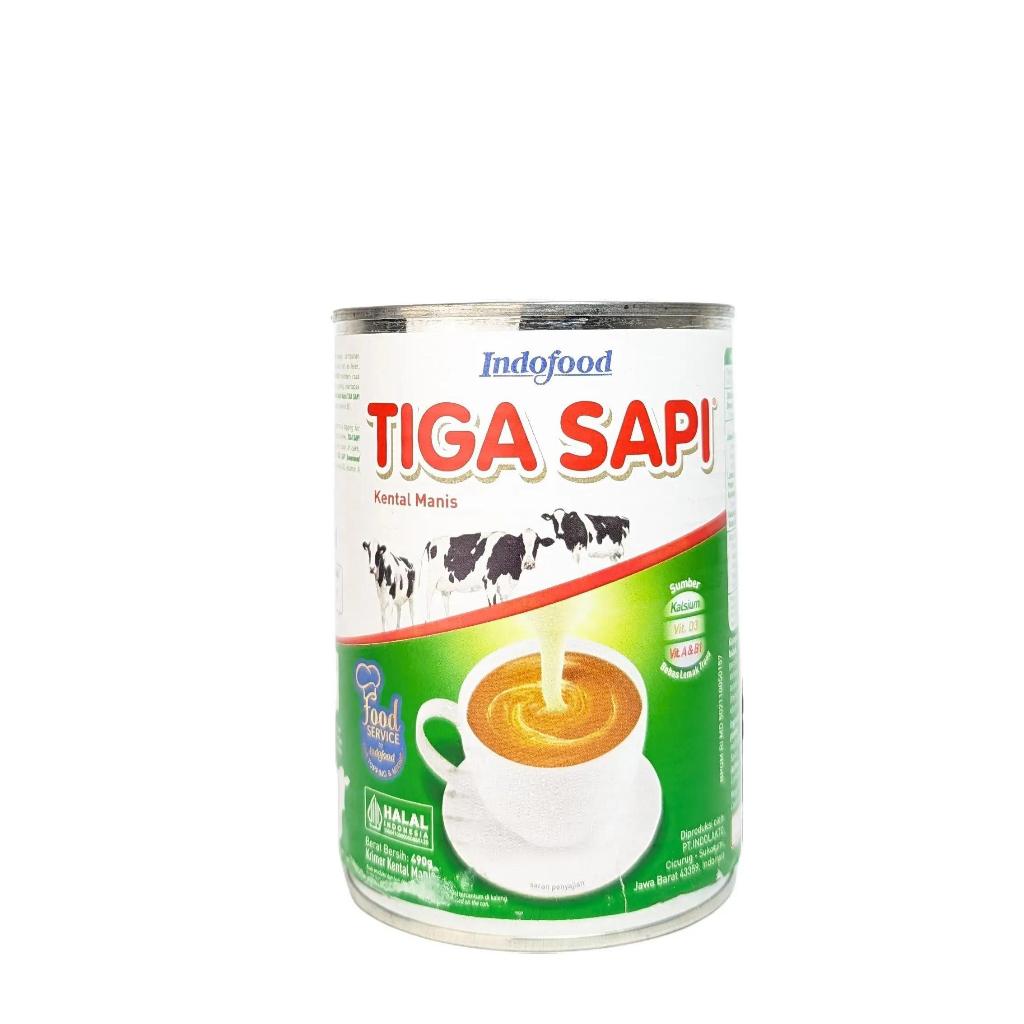 

Tiga Sapi Susu Kental Manis 490gram | Creamer untuk Kue & Minuman | Indofood | Bahan Toping Berkualitas