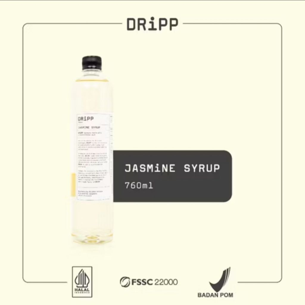 

DRIPP SYRUP JASMINE 760 ML